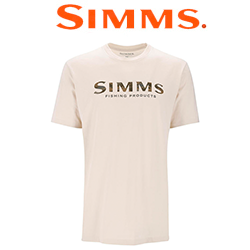 Simms Simms Shroud Fill Logo T-Shirt, Natural