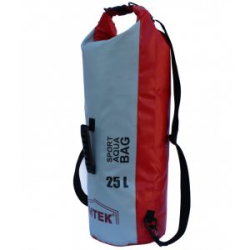 Герморюкзак Митек 25л (Ø 24см Н-55см) (красно-серый)