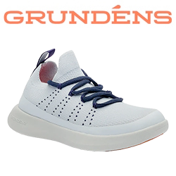 Grundens Women's SeaKnit Boat Shoe, Arctic Ice
