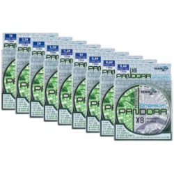 Плетёный шнур Hanzo Pandora Mega Strong X8 Flash Green 150m #3.0 0,29мм 18,2кг