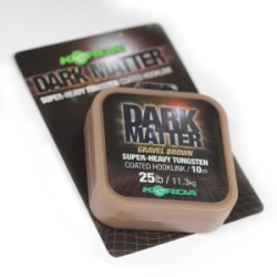 Поводковый материал Korda Dark Matter Tungsten Coated Braid Gravel Brown 25lb 10м KDMCG25