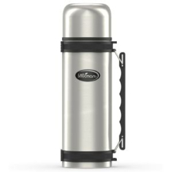 Термос "Биосталь" с узкой горловиной, пробкой с кнопкой и ручкой, 1,5 л (NY-1500-2)