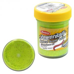 Паста Berkley PowerBait Natural Scent Glitter Trout Bait 50 gr Bloodworm-Chart (1214501)