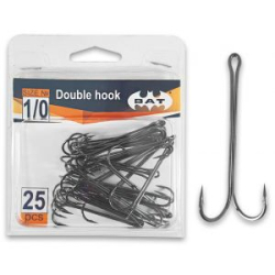 Крючки двойники BAT 8001В (длинное цевье) #3/0 (Уп.25)