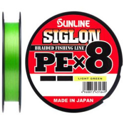 Плетёный шнур Sunline Siglon PE×8 250m (Light Green) #10/130LB