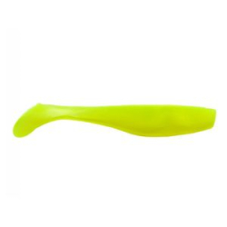 Виброхвост Mottomo Hitman 9см Chartreuse Silk Glow 6шт.