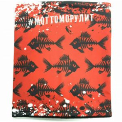 Шарф-труба МОТТОМОРУЛИТ Арктик красный флис