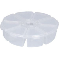 Коробка рыболова Mikado круглая (10,5 х 2,8 см) (UACH-H434)