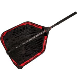 Подсачник с прорезиненной сеткой CWC Boat Net, складной, размер 50x60. ручка 1,5м