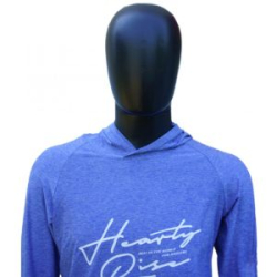Футболка с длинным рукавом и капюшоном Hearty Rise HE-9019 UV30+ Pale Blue р-р XL