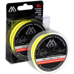 Плетеный шнур Mikado Kendo Shine 8-x HDPE 150m Yellow 0.20mm /19.86kg