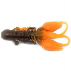 Силиконовая приманка Boroda Baits Crawler 80 mm КОРИЧНЕВЫЙ/ОРАНЖЕВЫЙ (Coffee/Orange)-213