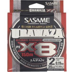 Леска плетёная Sasame Urawaza X8 150m Grey # 0.8