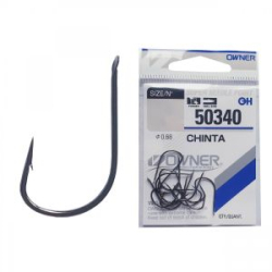 Одинарный крючок Owner 50340 Chinta, черный BC №11 17шт