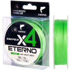 Шнур плетёный Salmo Sniper х4 Eterno Braid Apple Green 125/010