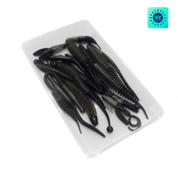 Силиконовая приманка Chuper Trout Mix 2.0 Сыр Gloss Black UV+Black