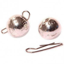 Груз чебурашка-шар вольфрам разборный Kosadaka Silver 3.0 гр (2шт) TJH-RS-3.0