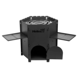 Печь под казан сборная Helios (T-HS-PKM-02S) ПКM-02С, дверца, столики, ст.3 мм, терм.покрытие, сумка