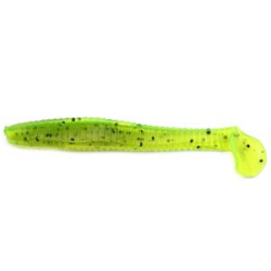 Силиконовая приманка Yaman Pro Flatter Shad 4" цвет #10 - Green pepper (уп. 5 шт.)