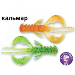 Силиконовые приманки Crazy Fish Nimble 1.2" 76-30-5d-6 кальмар цв. orange-chart (оранж-шартрес)