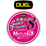 Duel Super X-Wire 8 Eging 150m (White Pink Marking)