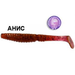 Силиконовая приманка Crazy Fish Scalp Minnow 7-8-13-1 анис цв. purple pepper (пурпурный перец)