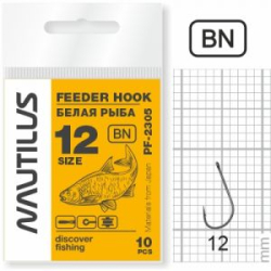 Крючок Nautilus Feeder белая рыба PF-2305BN  №12