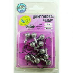 Джиг не крашеный Шар 8 гр, кр-к VD-071 GNB-071S-08-2/0 10 шт