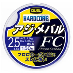 Леска Duel H3448 Hardcore FC Fluorocarbon 150m 2 Lbs. #0.5