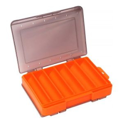 Коробка для воблеров Kosadaka TB-S31E-OR, 14*10.5*3см, двухсторонняя, оранжевая