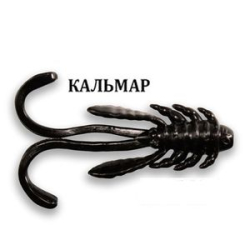 Силиконовая приманка Crazy Fish Allure 2" 47-52-51-6 кальмар цв. black (черный)