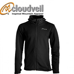 Cloudveil Run Don't Walk Full Zip Hoody Black