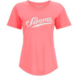 Футболка Simms Women's Script T-Shirt, Coral, XL