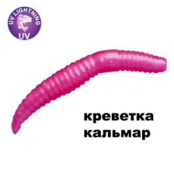 Силиконовая приманка Crazy Fish MF Baby Worm 2" 66-50-101-7-EF креветка+кальмар цв. 101