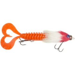 Приманка RSK Fishing MAUS S (диаметр головы 12 mm) 16см 30гр красно-белая голова, хвост оранжевый.