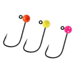 Вольфрамовая джиг-головка на крючке Mustad 32891NP-BN #1, Mix of colors, 3,5 мм, 0,52 гр.