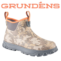 Grundens Deviation 6 Inch Ankle Boot, Whiskey Camo
