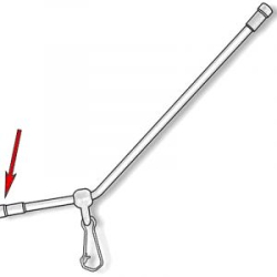 Противозакручиватель угловой (пластик) Stonfo 25см 2шт (Art.74-25)