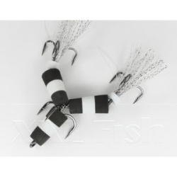 Приманка Мандула "Флажок" XXL Fish Модель №152 цв. ЧерноБелоЧерный