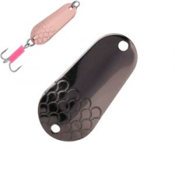 Блесна колеблющаяся Mikado Trython №4/15гр./5см - чёрный пепел