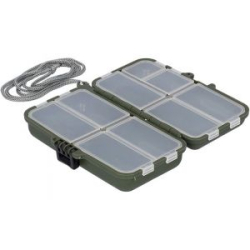 Коробка рыболова Mikado двухсторонняя (11,4 х 6,2 х 3,4 см) зелёная (Арт.UACH-H404)