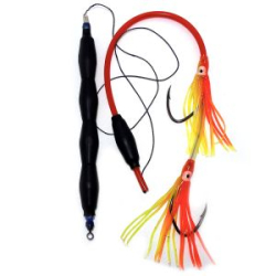 Оснастка Контакт СОМ №3 квок с грузом, 2 catfish №8/0, октопус оранж