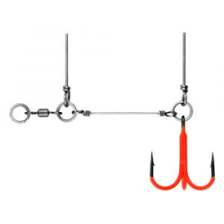 Оснастка Призёр крашеный стингер для джиг-головки Vido Craft Stinger Eye Jig, размер S