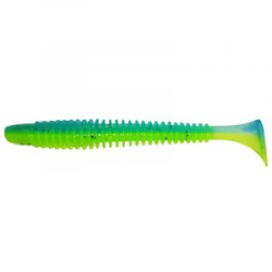 Силиконовая приманка Pike Hunter Ribbed Worm 4.6" 11.7 см. #022 Summer day (UV) (4 шт)