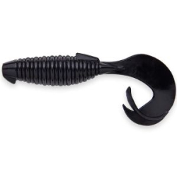 Силиконовая приманка Keitech Flapper Grub 4" цв. #001 Black