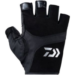 Перчатки открытые Daiwa DG-8123 черные, 2XL