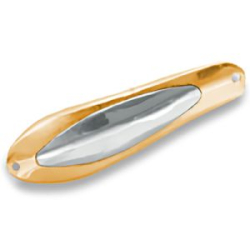 Блесна колеблющаяся Akara Legend Uralka со вставкой 90 мм 30 гр. цвет Go(Sil)