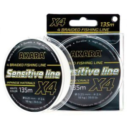 Шнур Akara Sensitive Line White 135 м 0,25