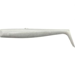 Мягкая приманка Savage Gear Sandeel V2 Tail 125 цвет White Pearl Silver (арт.72550)