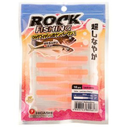 Силиконовая приманка Higashi Leech Worm 2" цвет #Luminous Orange